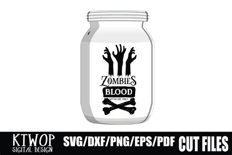 Halloween Label Zombie Blood Graphic by KtwoP · Creative Fabrica