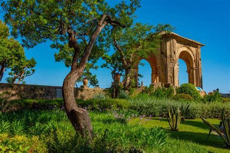 Gardens At Villa Cimbrone In The Italian Town Ravello Stock Image