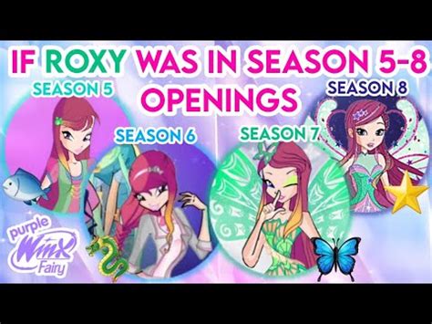 Winx Club Season Openings With Roxy Fanmade Purple Winx Fairy