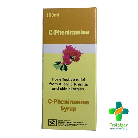 C Pheneramine 2mg 5ml Syrup Ecl Trafalgar Gate Pharma