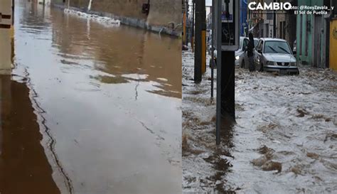 Calles De San Pedro Cholula Se Convierten En Venecia Tras Inundaciones