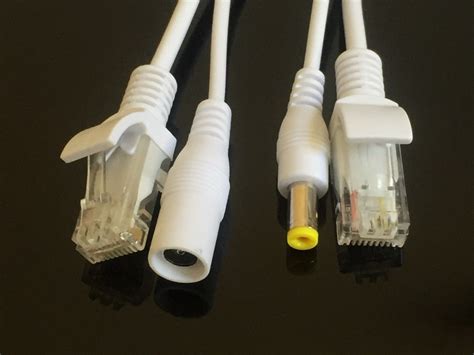 2 Pair Power Over Ethernet Passive Poe Adapter Injector Splitter Kit Poe Cable Ebay