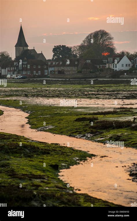 Bosham village at sunset Stock Photo - Alamy