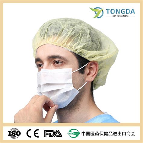 Factory Disposable Bouffant Caps Hairnet For Food Industry Head Cover