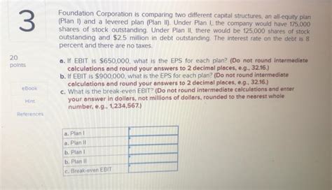 Solved Foundation Corporation Is Comparing Two Different Chegg