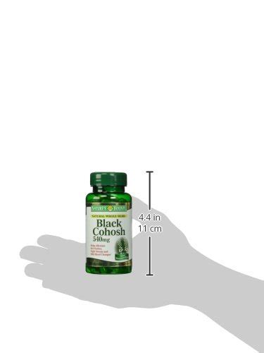 Nature’s Bounty Black Cohosh Root Pills and Herbal Health Supplement ...