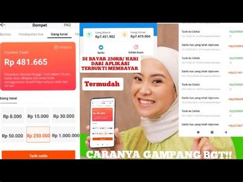 TERBUKTI DI BAYAR 250RB CUMA DAFTAR DAN KERJAKAN MISI APLIKASI