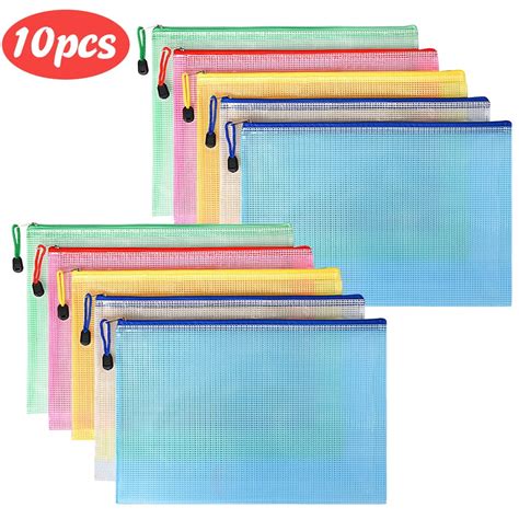 A3 Mesh Zipper Bags Document Bags Document Pouches File Folders