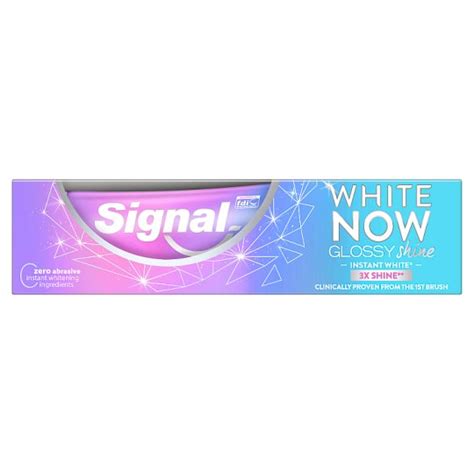 Signal White Now Glossy Shine Toothpaste Ml Tesco Online Tesco