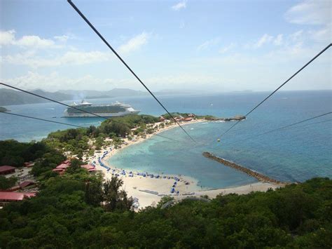 Labadee, Haiti. Worlds longest zipline over water, so much fun! | Royal ...