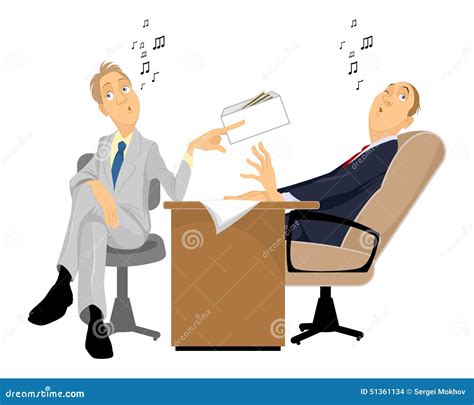 Man Giving A Bribe Stock Vector Illustration Of Agreement 51361134