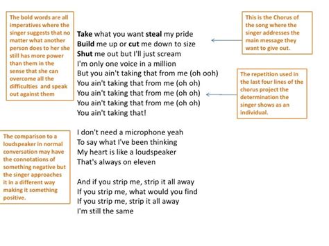 Song lyrics analysis