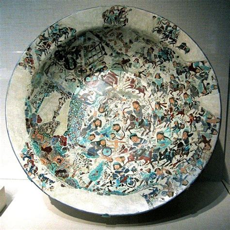 Seljuk Battle Plate Or Bowl Kashan Iran Early Th Century Freer