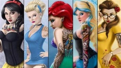 This artist reimagined Disney princesses as tattoo queens | CafeMom.com