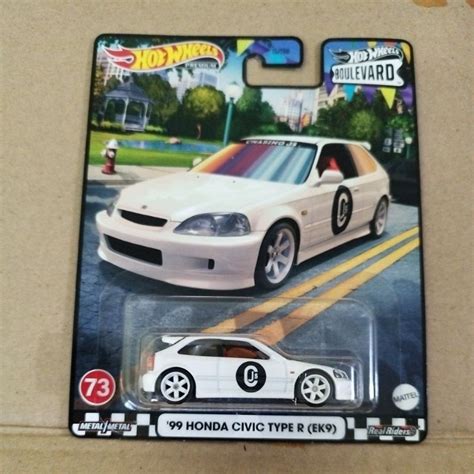 Jual Hot Wheels Premium Boulevard Honda Civic Type R Ek9 Putih Free Protector Shopee Indonesia