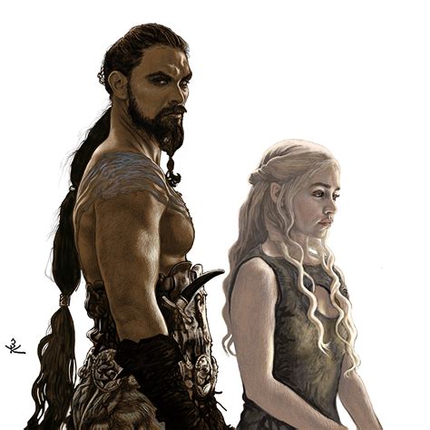 KHAL DROGO AND DAENERYS TARGARYEN. :: Behance