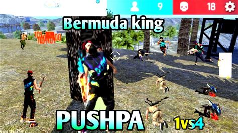 Pushpa Solo Vs Squad Br Rank Kill Barmuda King Youtube