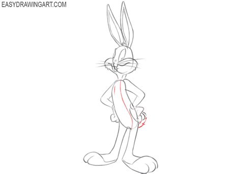 Bugs Bunny Drawings Step Step