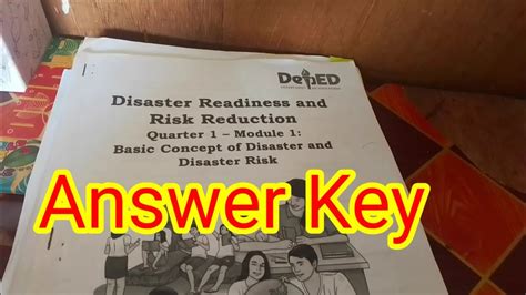 Disaster Readiness And Risk Reduction Drrr Q1 M1 Answer Key Gas