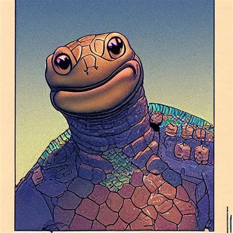 Anthropomorphic Turtle Hero Moebius Stable Diffusion Openart