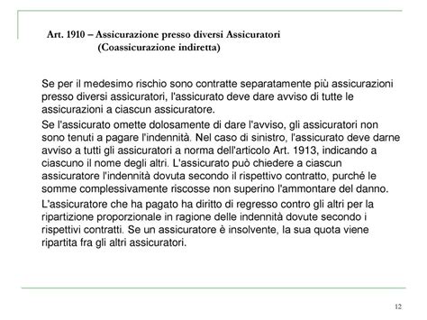 Valore Assicurativo E Riferimenti Al Contratto Assicurativo Property