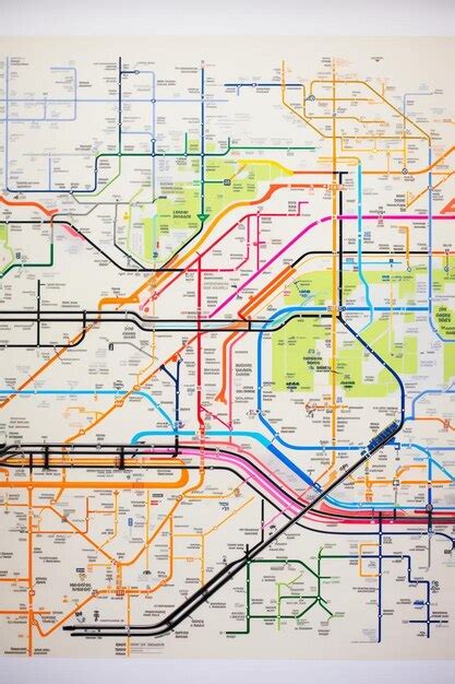 Premium AI Image | a map of the subway system of new york city