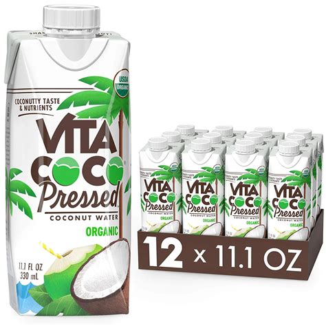 Vita Coco Organic Coconut Water Pressed Coconut Natural Electrolytes