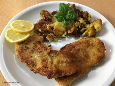 Panierte Schnitzel Mit Bratkartoffeln Ess Dich Lecker