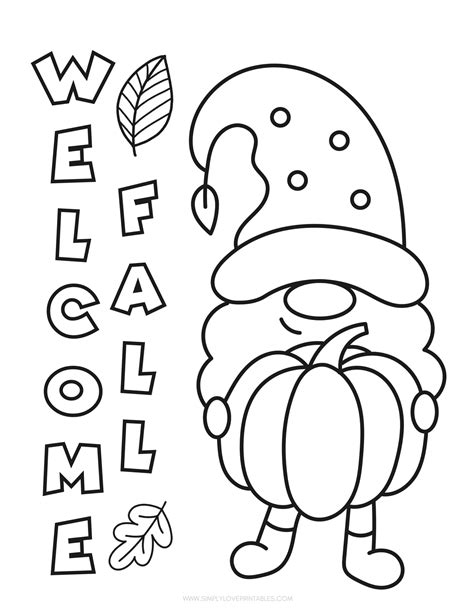 Free Printable Fall Coloring Pages | Simply Love Printables