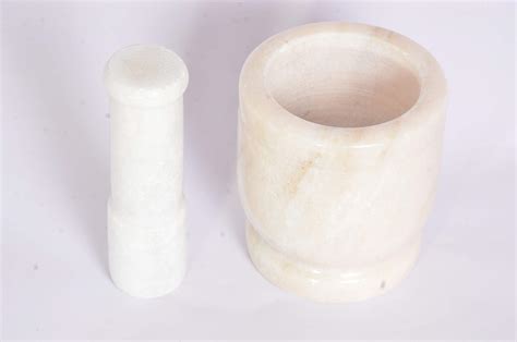 Buy White Marble Imam Dasta Mortar And Pestle Set Ohkli Musal Kharal