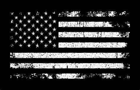 Page 2 | Distressed American Flag Black And White Vector Art, Icons ...