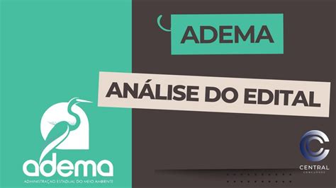 CONCURSO PÚBLICO ADEMA ANÁLISE COMPLETA DO EDITAL YouTube