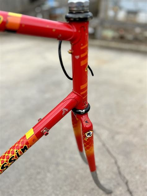 Columbus Spx Rossin Frameset Vintage Bike Lugged Frame Fork Pantograph