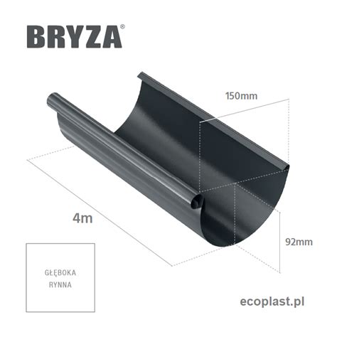 Bryza Stal Ceglasty Rynna Mm M Ecoplast