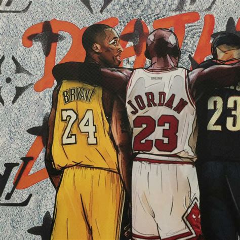 Death NYC Pop Art Graphic Print of Kobe, LeBron and Jordan | EBTH