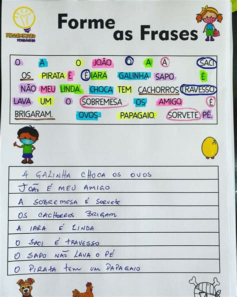 Forme As Frases Em E