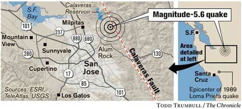 Calaveras Fault Hit With Nearly 40 Aftershocks After 56 Quake