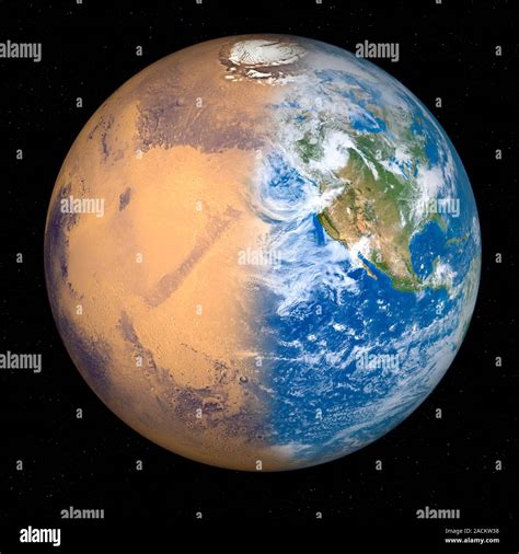 Terraforming Mars Computer Artwork Of A Partially Terraformed Mars