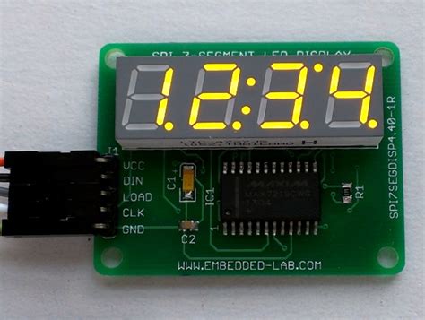 Serial Four Digit Segment Led Display Module Embedded Lab