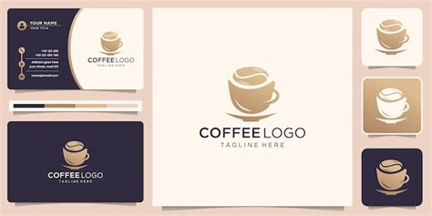 Premium Vector Elegant Coffee Logo Design Template And Business Card