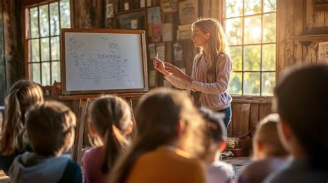 teacher giving lecture image education teacher students