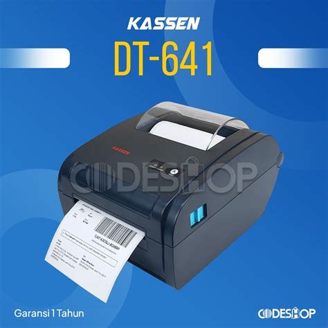 Jual Printer Barcode Kassen Dt Cetak Label Direct Thermal Shopee