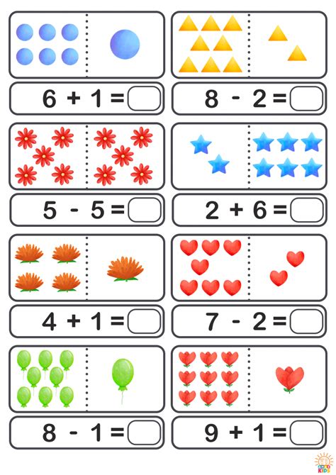 Printable Math Worksheets for Kids | Amax Kids