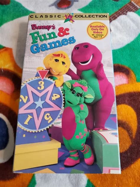 BARNEY - BARNEYS Fun and Games (VHS, 1996) £8.87 - PicClick UK