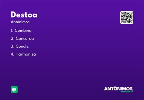 O Que Significa Destoam - Destoa - Significado e Sinônimo - escreva.ai