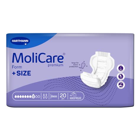 Molicare Premium Form Size 8 Tropfen Vorlagen 20 Stück