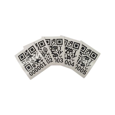 Pre Printed QR Code Asset Labels (200 Labels)