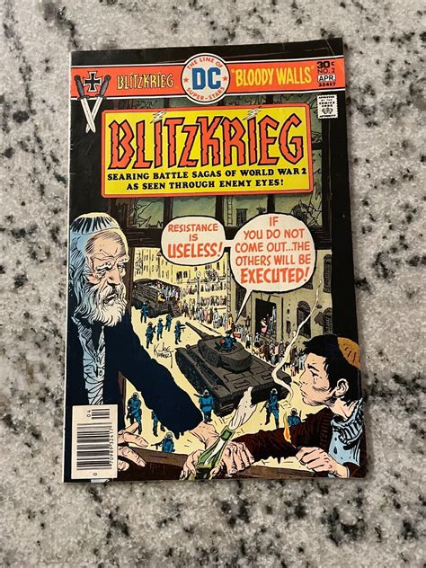 Blitzkrieg Vf Dc Comic Book Bronze Age World War Joe Kubert Cover