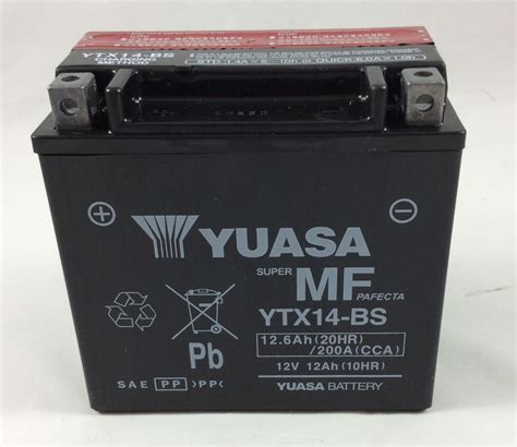 Batteria Moto Scooter Yuasa V Ah Ytx Bs Ac Sos Battery