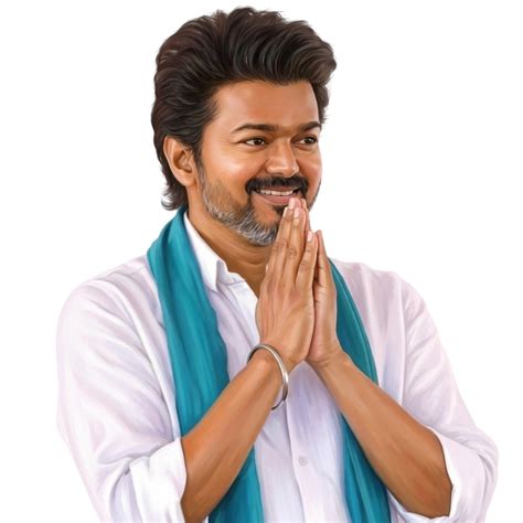 trendy tvk vijay png painting hd image